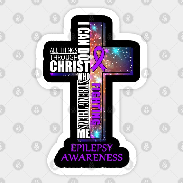 epilepsy Awaneress Support epilepsy Christmas Gifts Sticker by ThePassion99